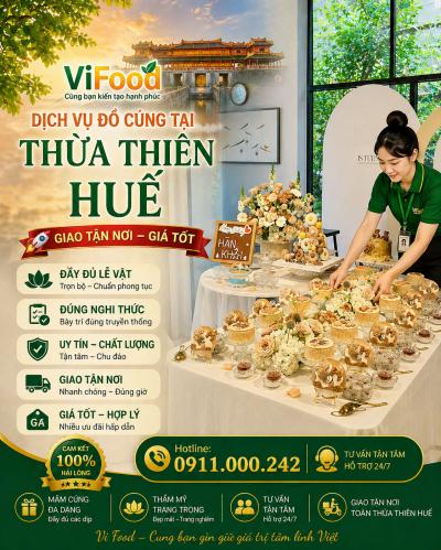 Đặt Ngay Mâm Cúng Thôi Nôi Tại Thành Phố Huế – Ưu Đãi Hấp Dẫn