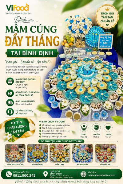 Dịch Vụ Mâm Cúng Đầy Tháng Tại Bình Định – Trọn Gói Chỉn Chu, Giao Tận Nhà