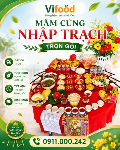 Dịch Vụ Mâm Cúng Nhập Trạch Tại Hòa Bình Trọn Gói Chuẩn Phong Tục | ViFood