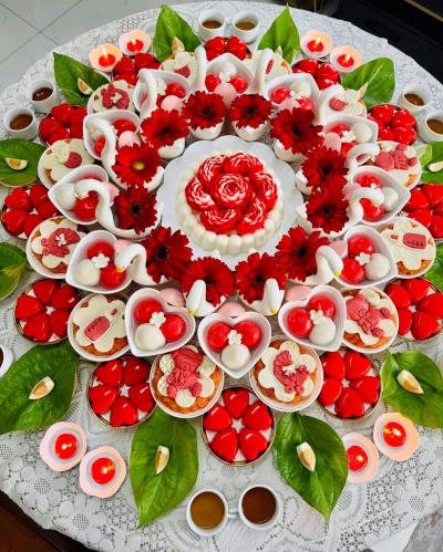 Mâm Cúng Đầy Tháng Bé Gái ( Gói Căn Bản )