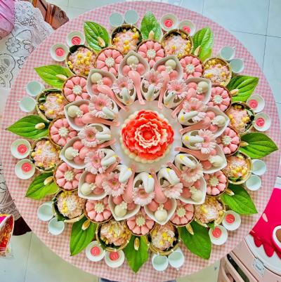 Mâm Cúng Đầy Tháng Bé Gái ( Gói Căn Bản )