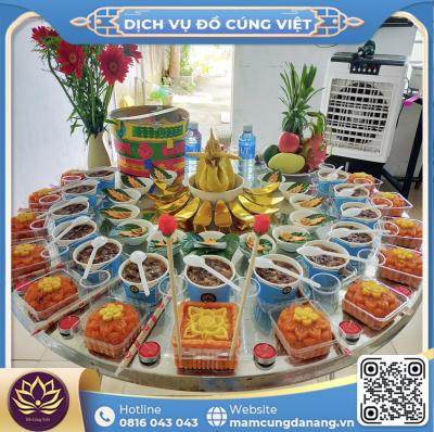 mâm cúng dầy tháng