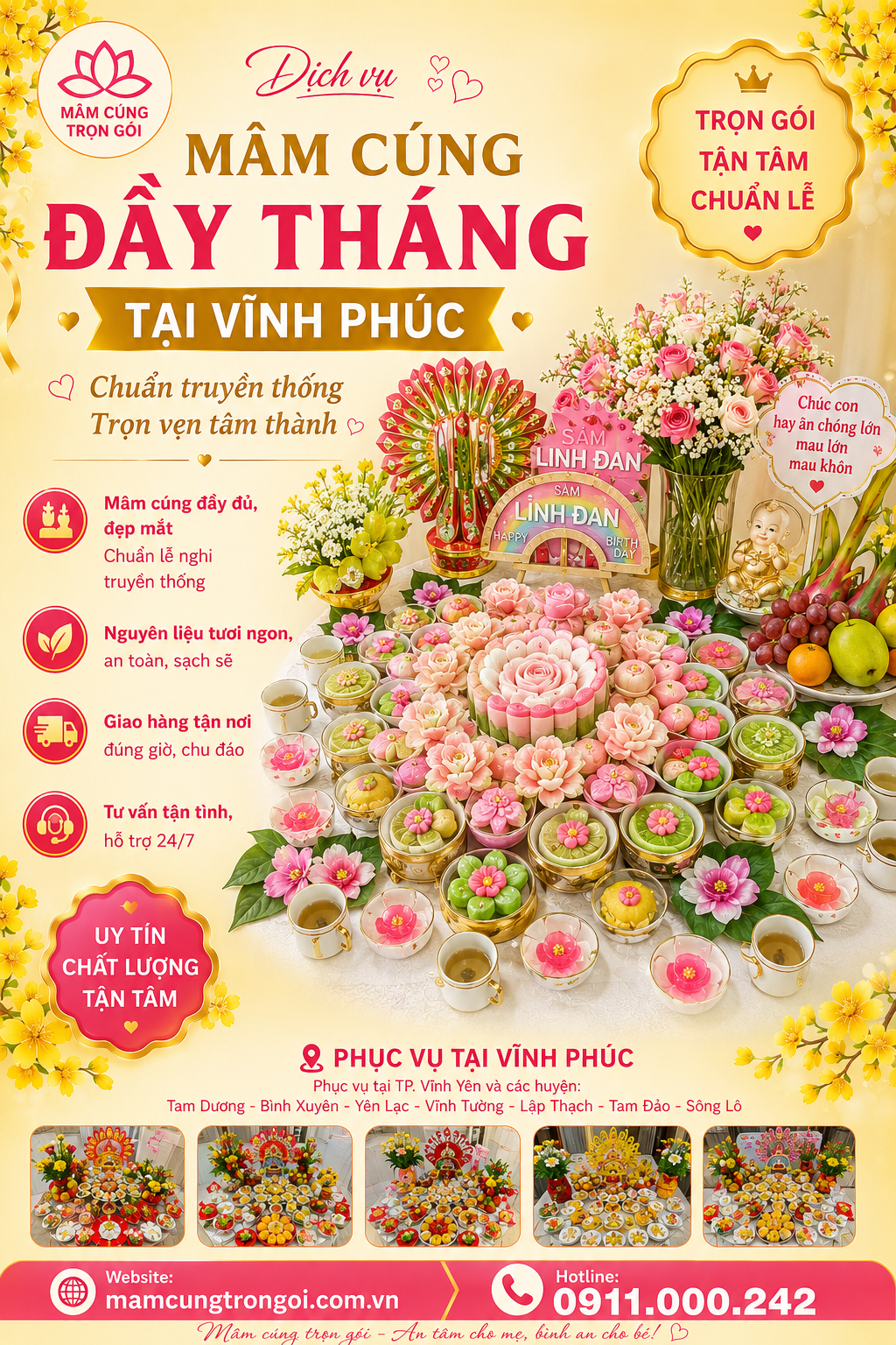 mâm cúng đầy tháng tại vĩnh phúc mâm cúng đầy tháng tại vĩnh phúc