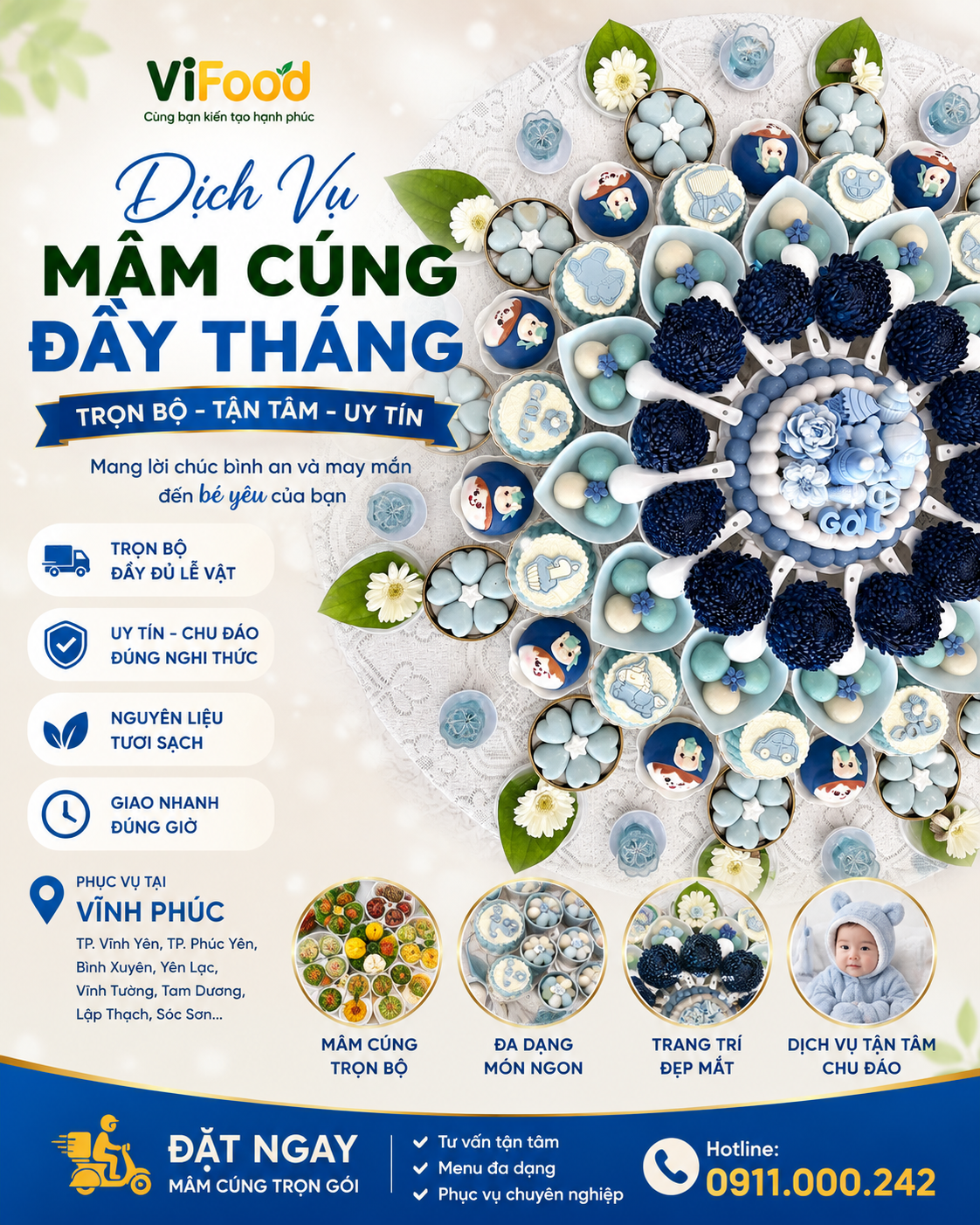 mâm cúng đầy tháng tại vĩnh phúc mâm cúng đầy tháng tại vĩnh phúc