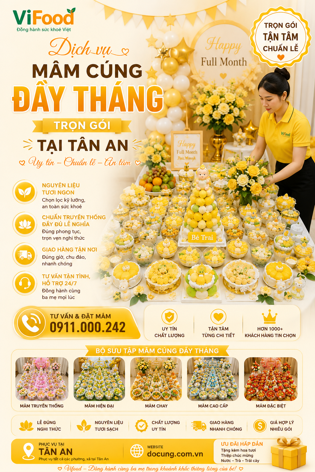 mâm cúng đầy tháng tại tân an mâm cúng đầy tháng tại tân an