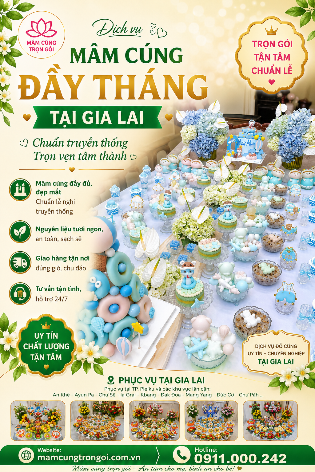 mâm cúng đầy tháng tại gia lai mâm cúng đầy tháng tại gia lai
