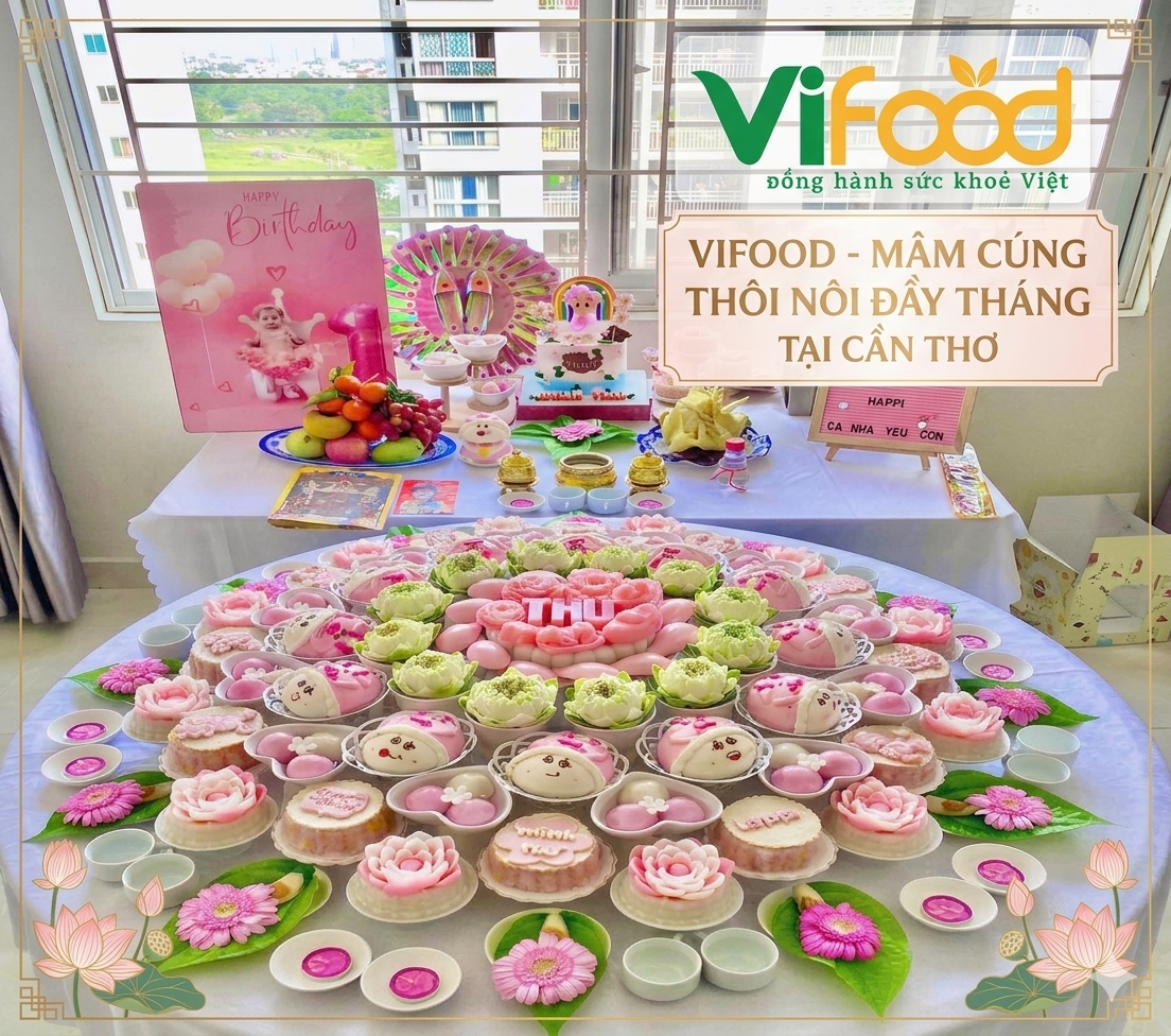 mâm cúng thôi nôi tại cần thơ