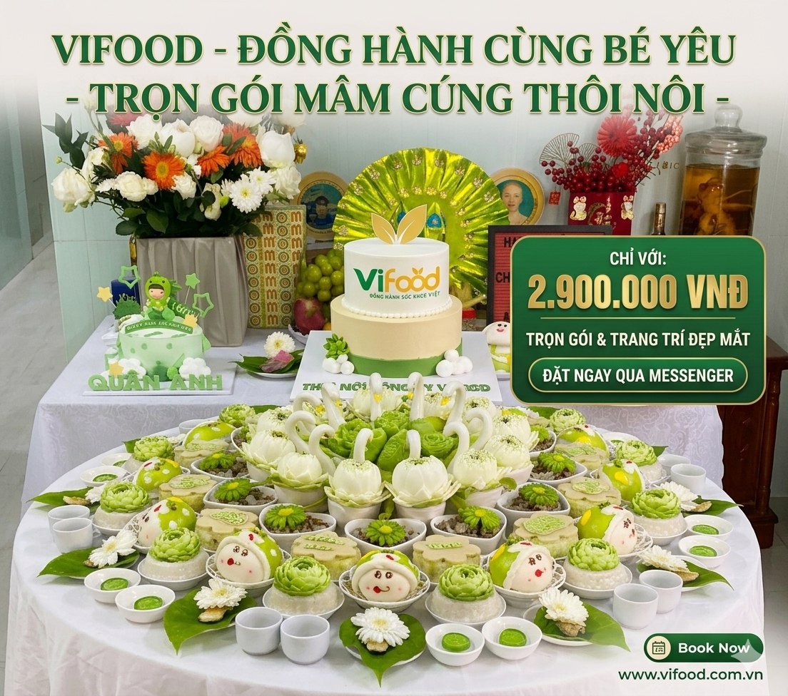 mâm cúng thôi nôi tại quận bình thạnh