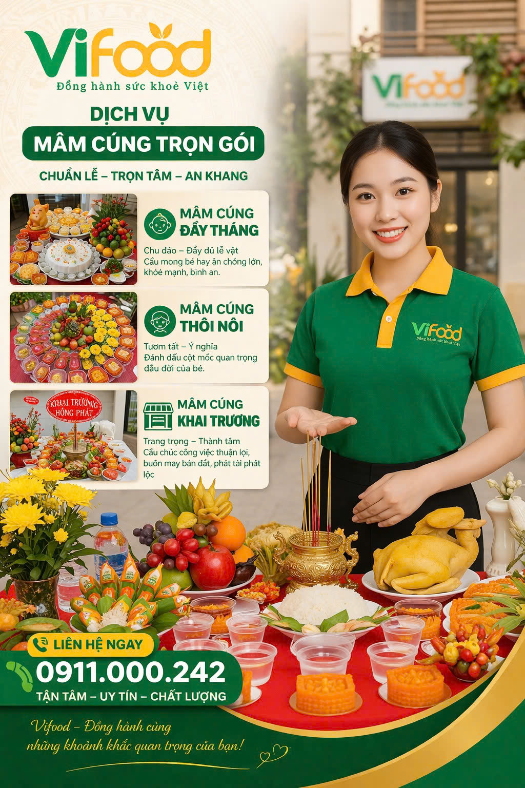 mâm cúng thôi nôi tại hưng yên